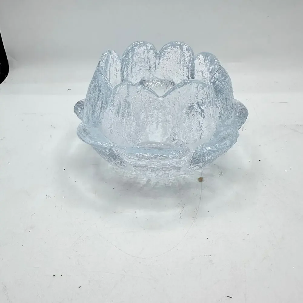 Holmegaard Water Lily Glass Candle Votive Tea Light Vintage - Picture 4 of 7